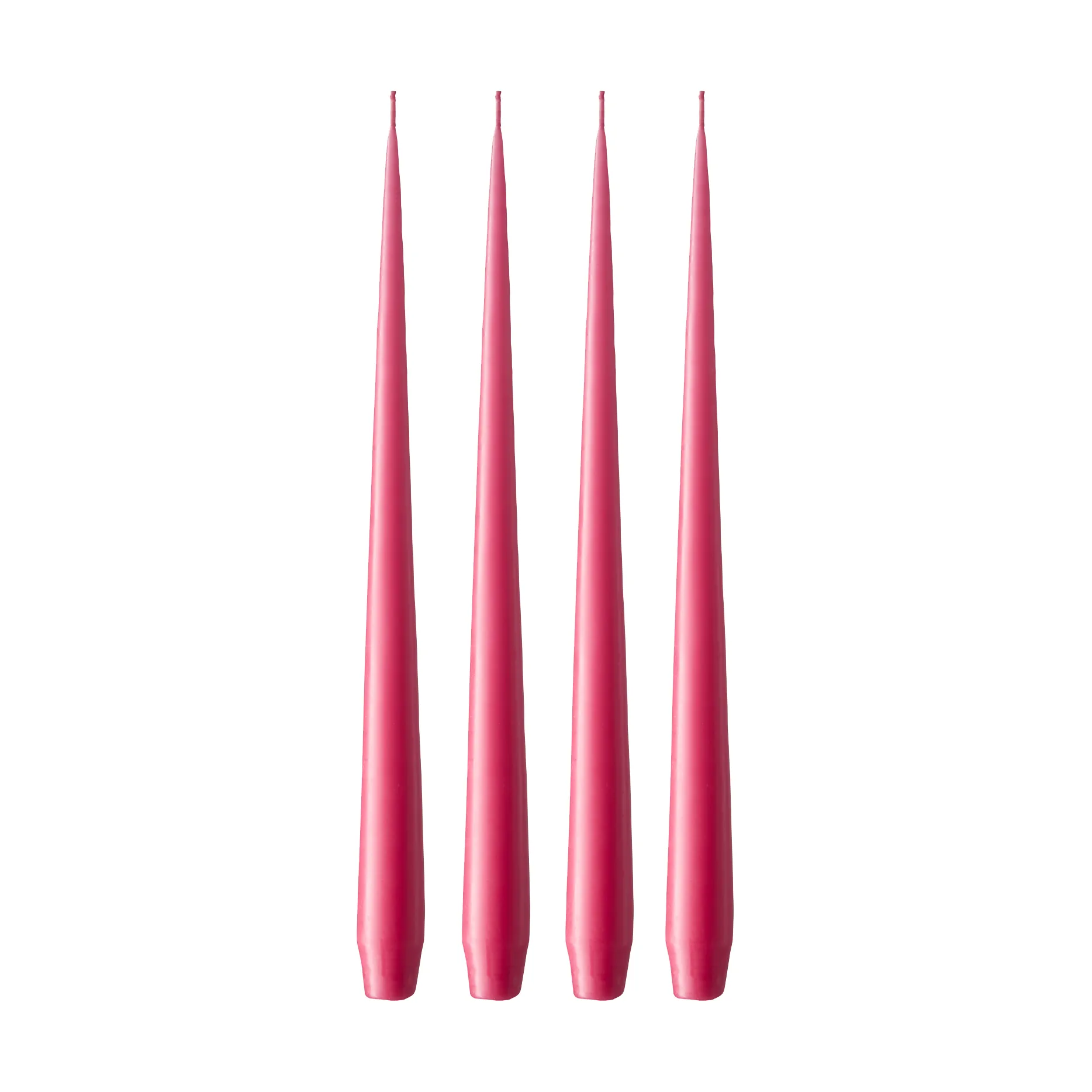 ester & erik ljus 4-pack matt, Deep pink 41/2, 32 cm ester & erik