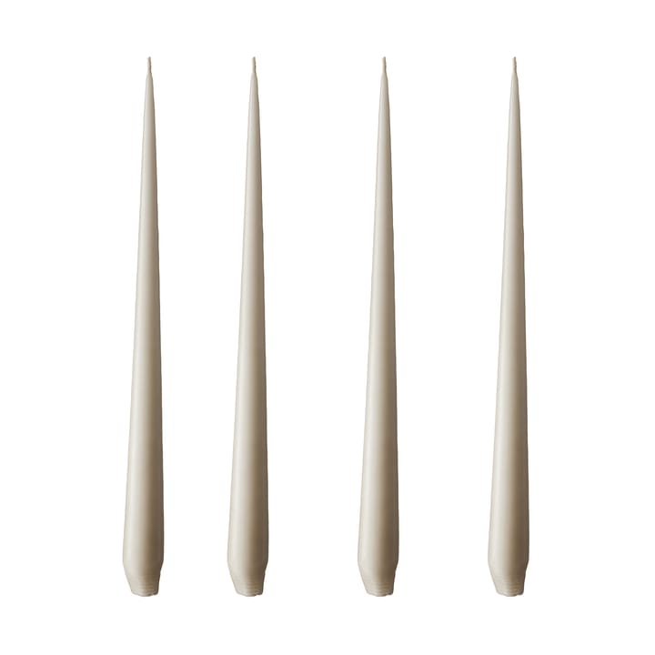 ester & erik ljus 4-pack matt - linen grey, 32 cm - Ester & erik