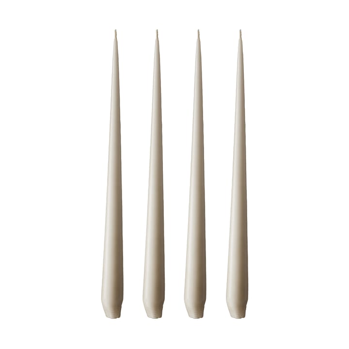 ester & erik ljus 4-pack matt - linen grey, 42 cm - Ester & erik