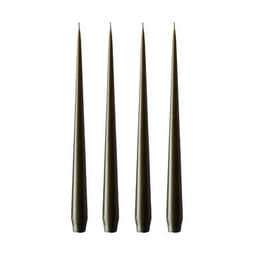 ester & erik ljus 4-pack matt - mörk deep forest, 32 cm - ester & erik