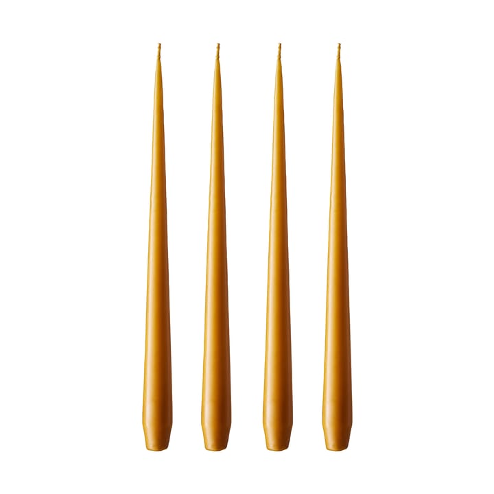 ester & erik ljus 4-pack matt - mörk saffran, 42 cm - Ester & erik