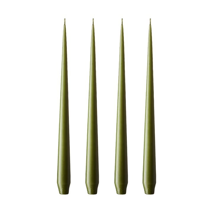 ester & erik ljus 4-pack matt - olive glow, 32 cm - Ester & erik