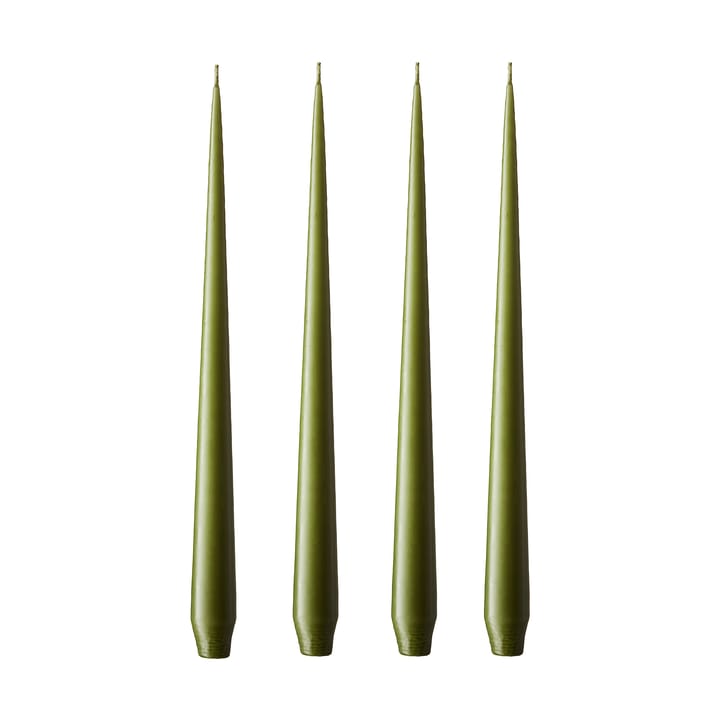 ester & erik ljus 4-pack matt - olive glow, 42 cm - Ester & erik