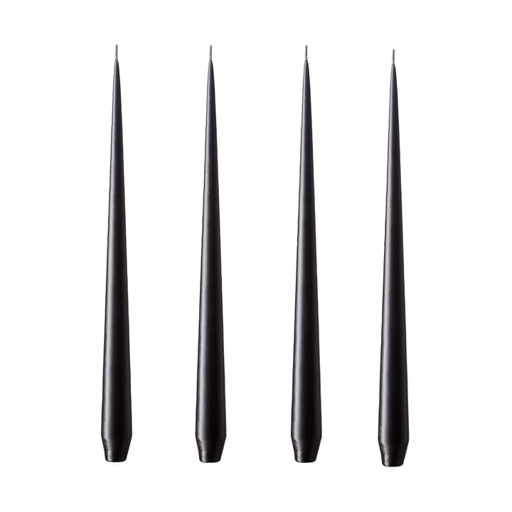 ester & erik ljus 4-pack matt - raw black, 32 cm - Ester & erik