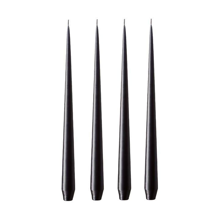 ester & erik ljus 4-pack matt - raw black, 42 cm - Ester & erik