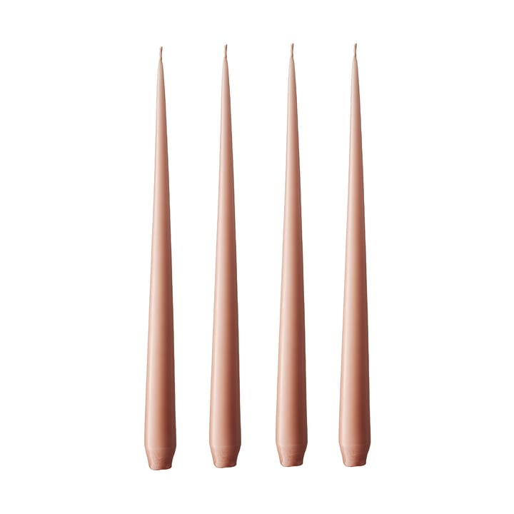ester & erik ljus 4-pack matt - rosy caramel, 42 cm - Ester & erik
