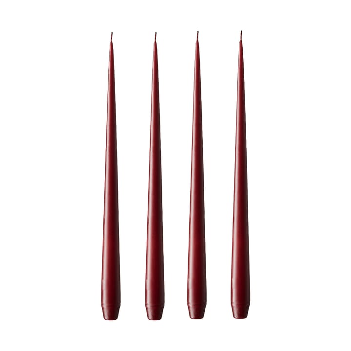 ester & erik ljus 4-pack matt - vinröd, 42 cm - Ester & erik