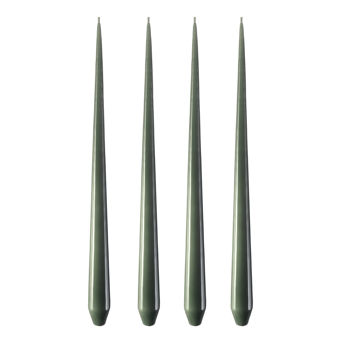 ester & erik ljus 42 cm 4-pack green soil Lackad | Skandinavisk Design | Ljus | Grön
