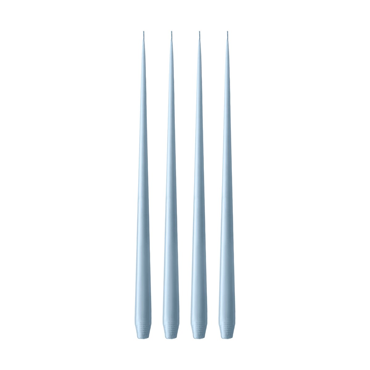 ester & erik ljus 42 cm 4-pack matt Dusty blue 83 | Skandinavisk Design | Ljus | Blå