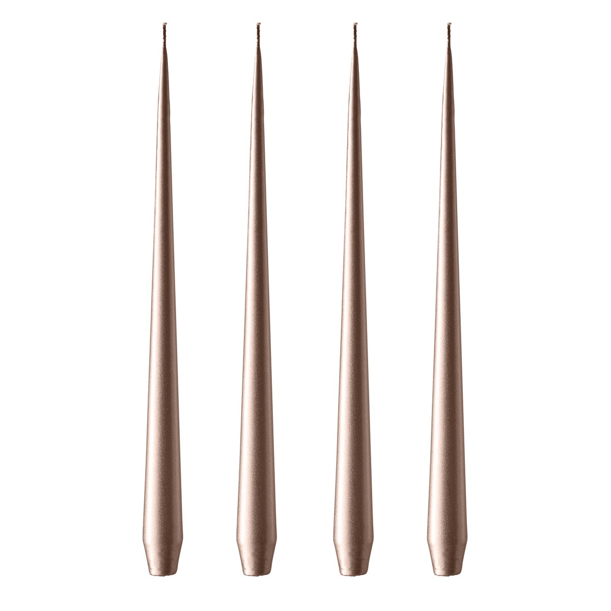 ester & erik ljus 42 cm 4-pack metallic Champagne | Skandinavisk Design | Ljus | Beige