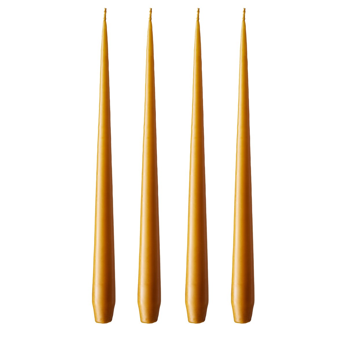 ester & erik ljus 42 cm 4-pack mörk saffran Matt | Skandinavisk Design | Ljus | Orange