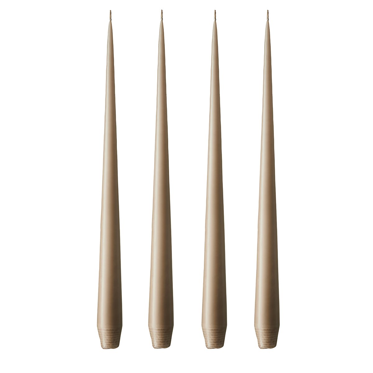 ester & erik ljus 42 cm 4-pack nougat note Matt | Skandinavisk Design | Ljus | Beige