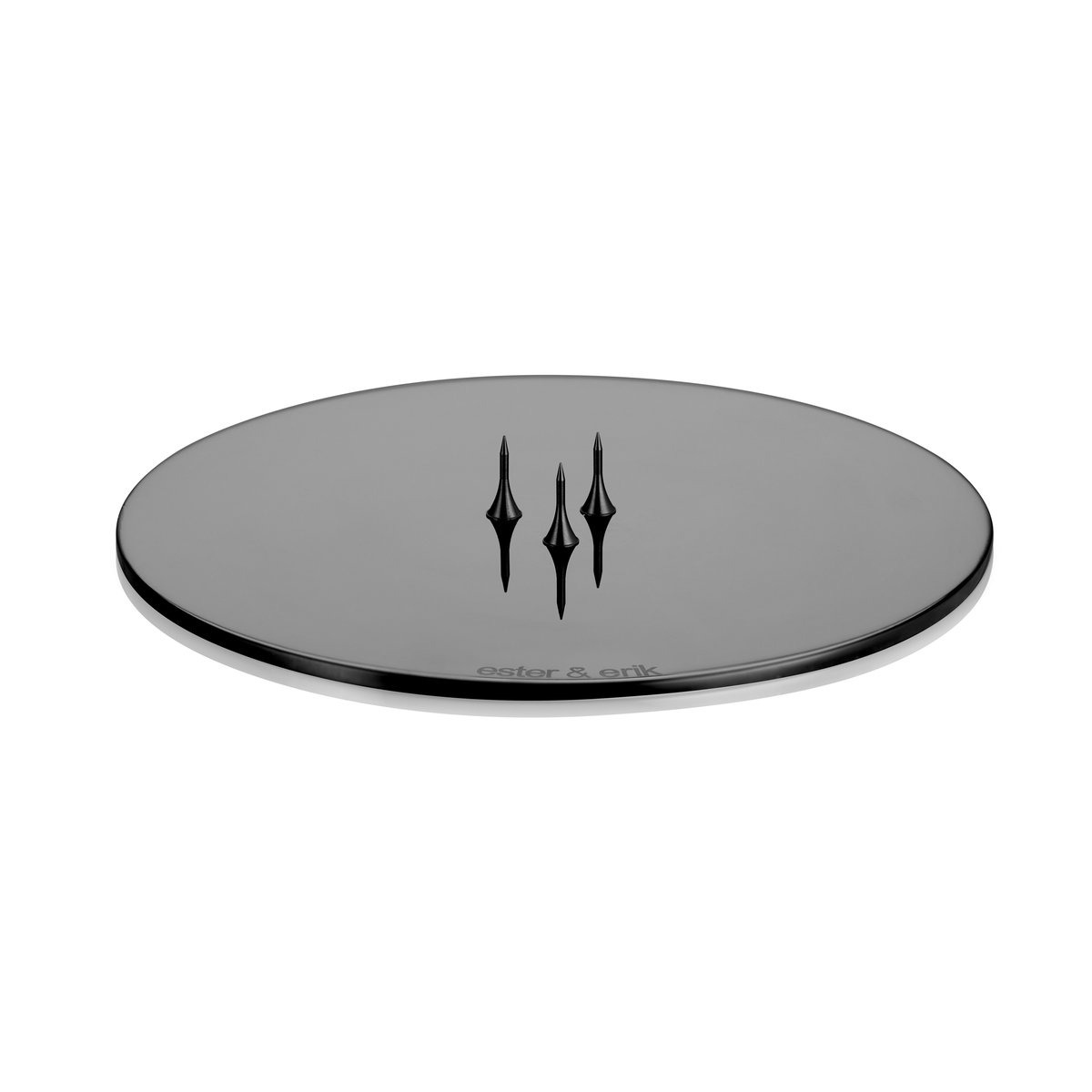ester & erik ljusfat Ø12 cm blank Svart | Skandinavisk Design | Ljuslyktor & Ljusfat | Svart