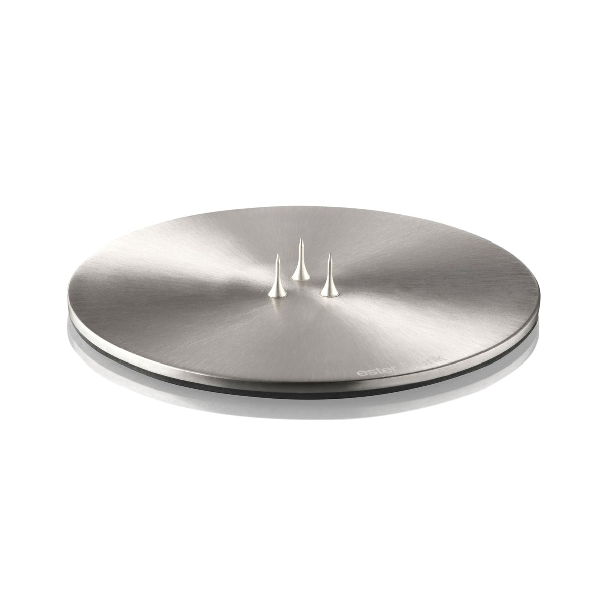 ester & erik ljusfat Ø12 cm matt Silver | Skandinavisk Design | Ljuslyktor & Ljusfat | Silverfärgad
