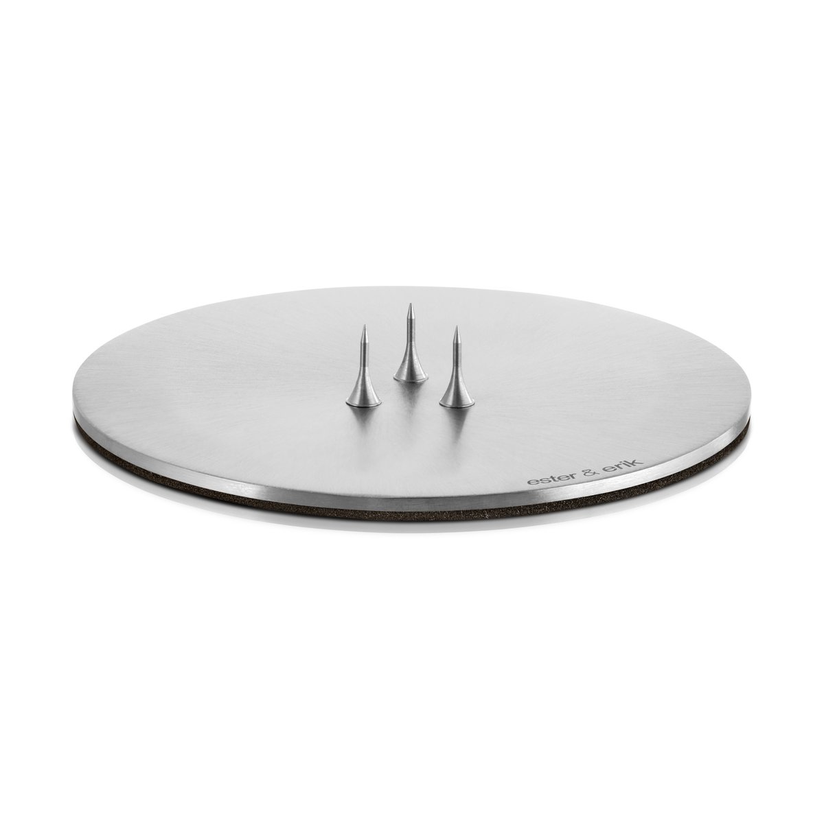 ester & erik ljusfat Ø9 cm matt Silver | Skandinavisk Design | Ljuslyktor & Ljusfat | Silverfärgad