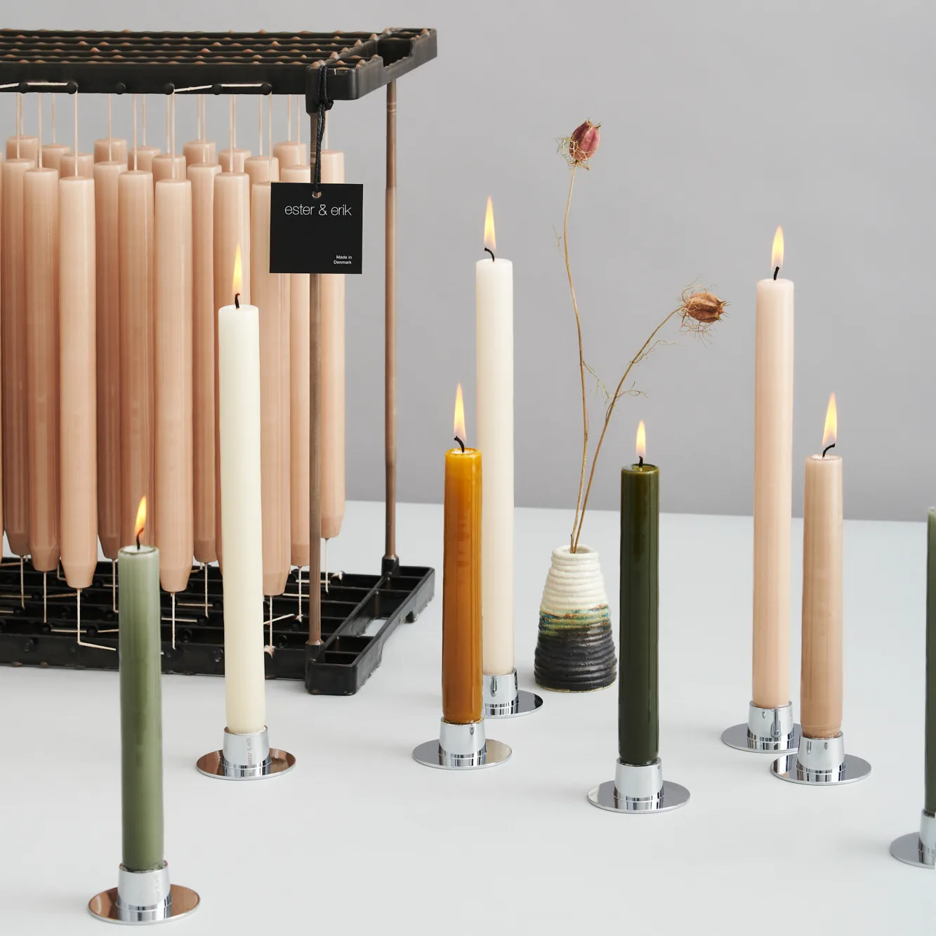 Ester & Erik ljusstake blank 2pack Ester & Erik → NordicNest.se