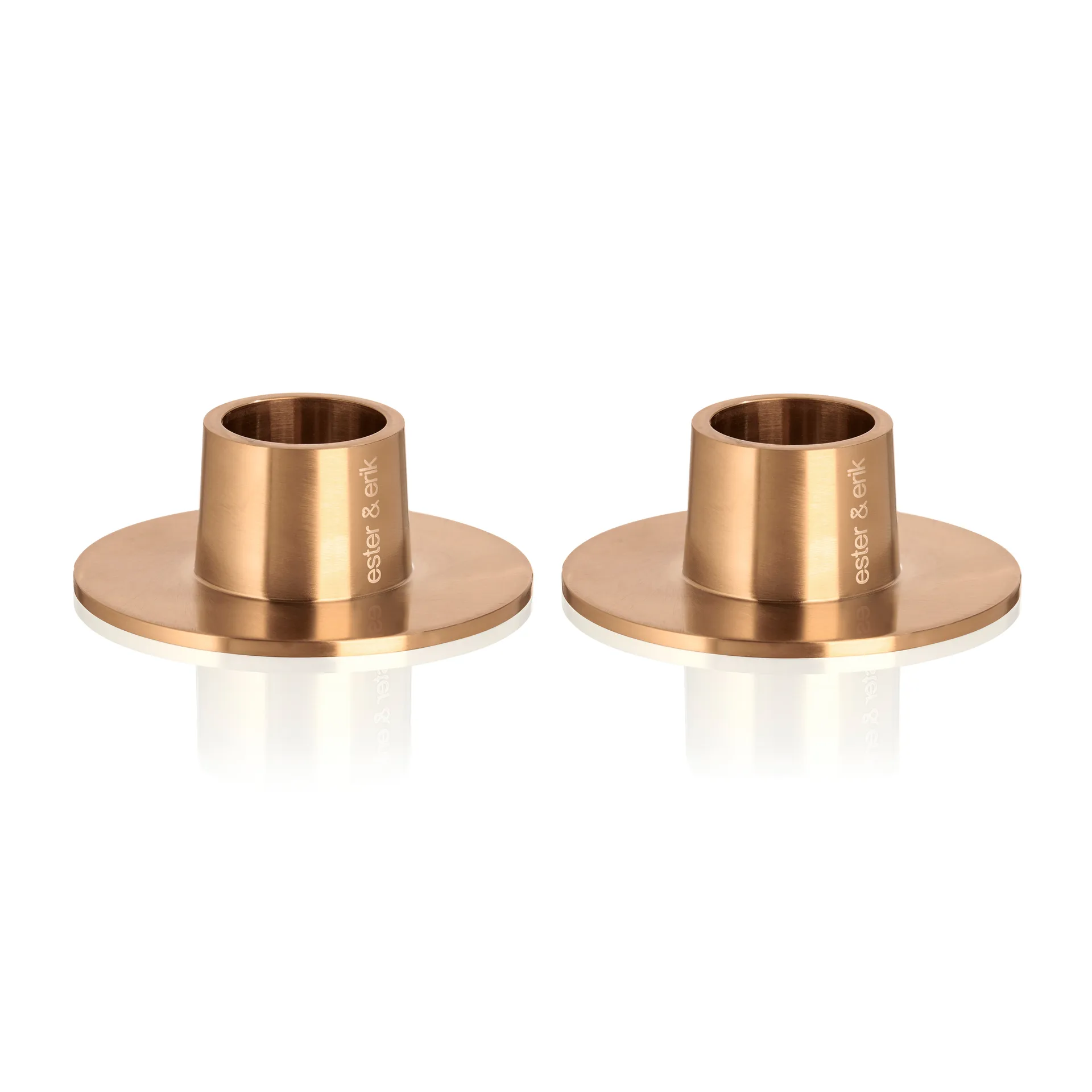 ester & erik ljusstake matt 2-pack, Rosé guld ester & erik