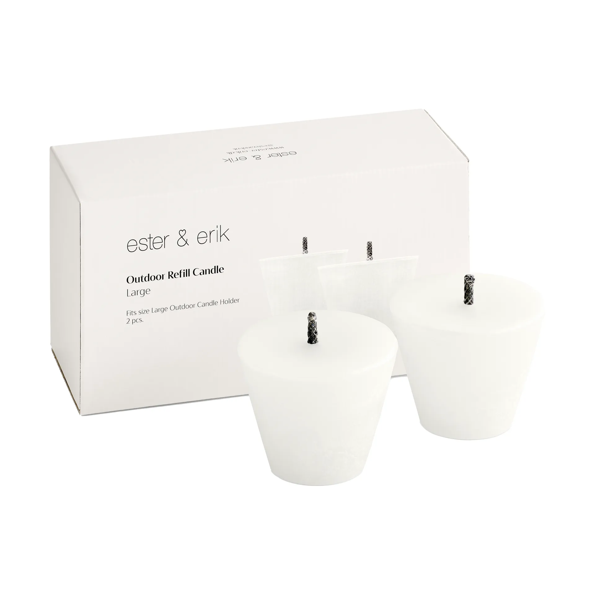 ester & erik refill till utomhusljusstake 2-pack, Large ester & erik