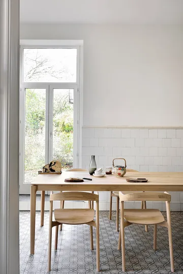 Bok matbord 160 cm + stol 4-pack - Hårdvaxoljad ek - undefined - Ethnicraft