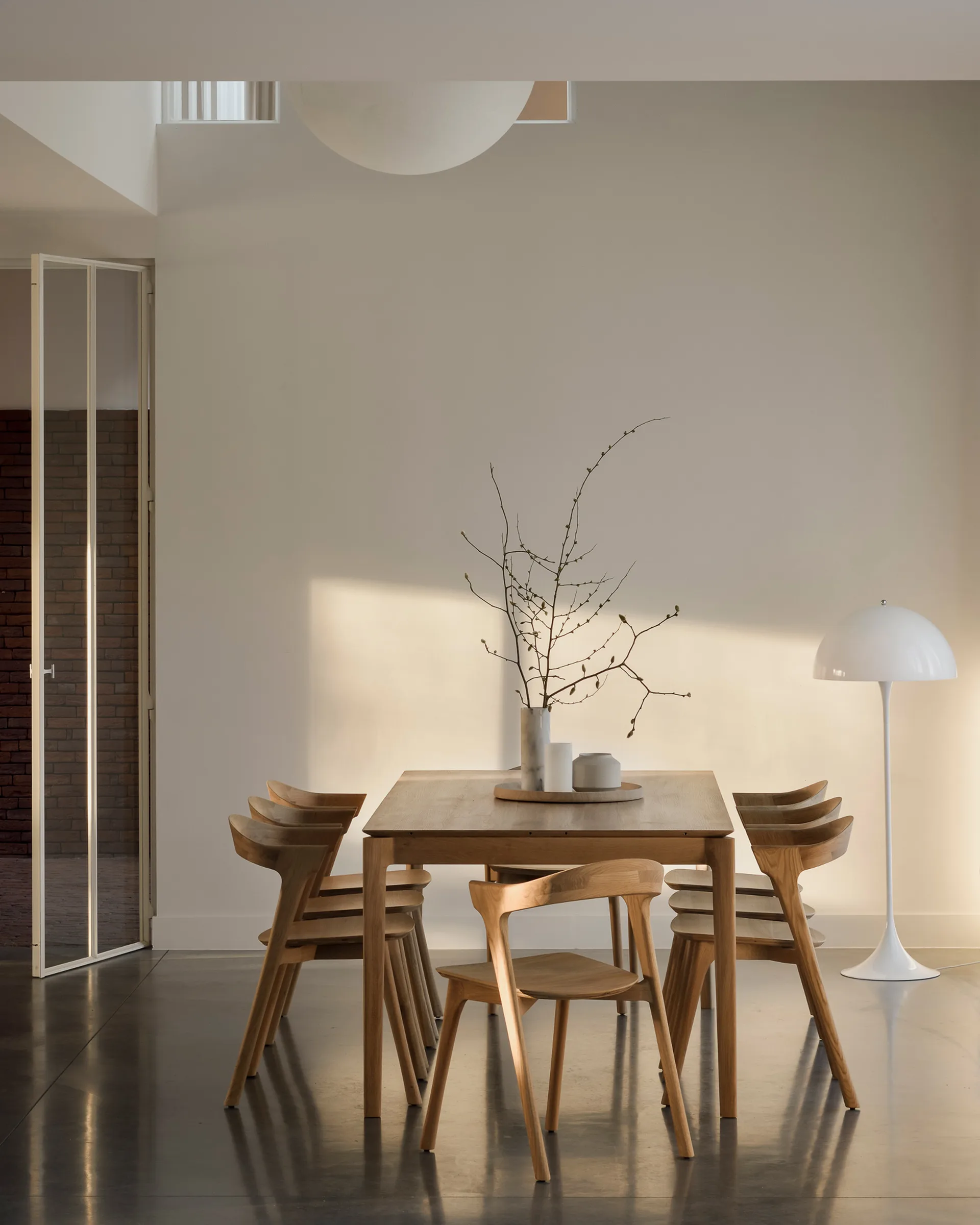 Bok matbord 200/300x100x76 cm, Hårdvaxoljad ek Ethnicraft