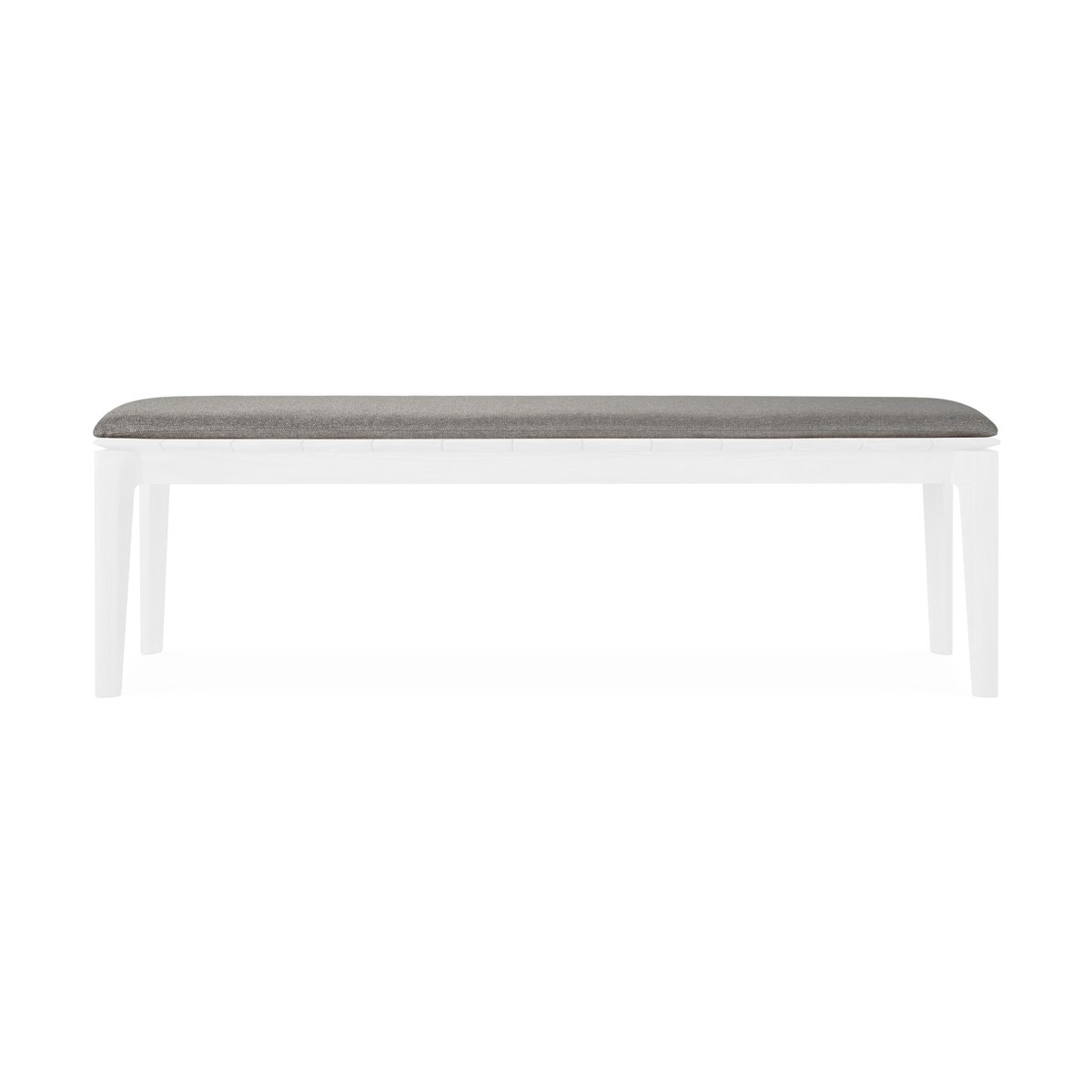 Ethnicraft Bok outdoor sittdyna Mocha 162 cm | Skandinavisk Design | Stolsdynor & kuddar för utomhusbruk | Grå