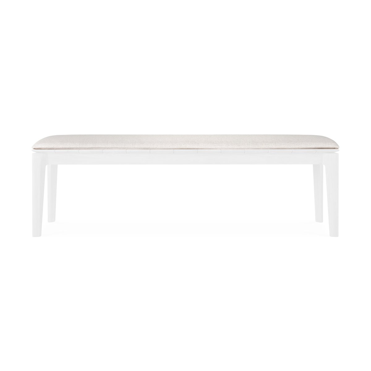 Ethnicraft Bok outdoor sittdyna Off white 162 cm | Skandinavisk Design | Stolsdynor & kuddar för utomhusbruk | Vit
