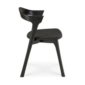 Bok stol - Brun ek-tyg soft black - Ethnicraft