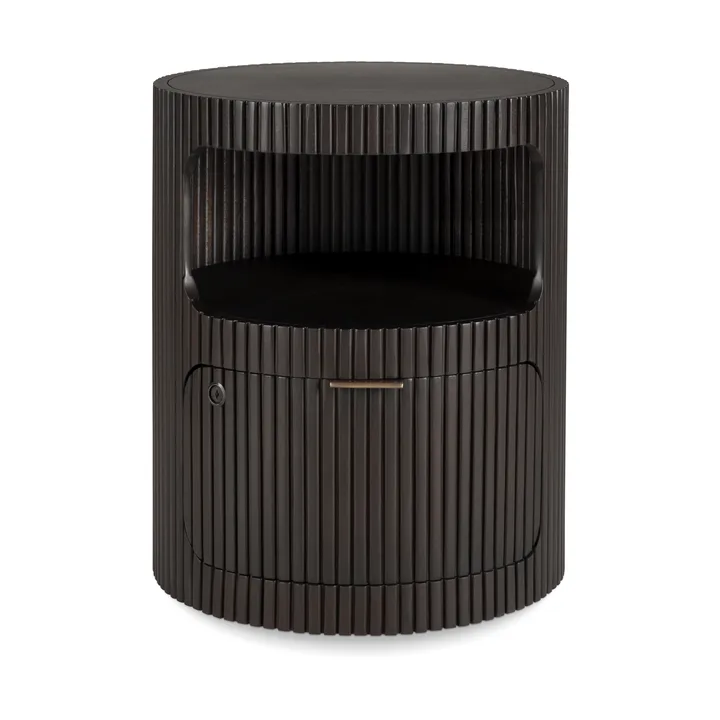 Boomerang lådhurts - Dark brown mahogny, Ø45 cm - Ethnicraft