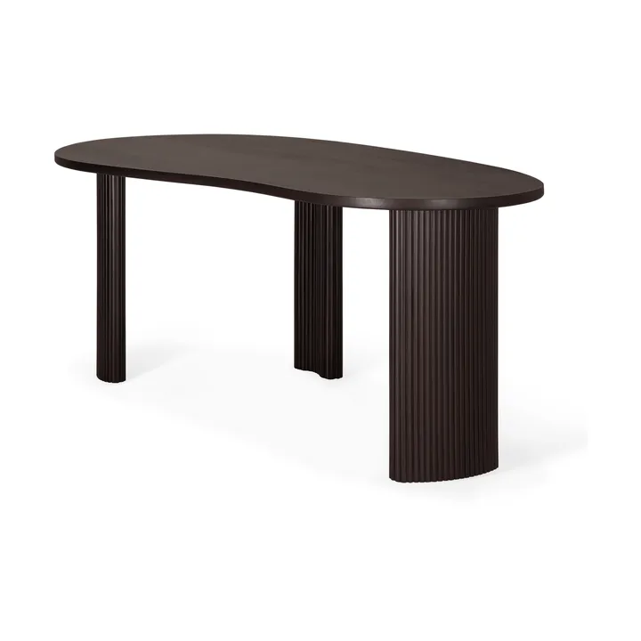 Boomerang skrivbord - Dark brown mahogny, 200x100x76 cm - Ethnicraft