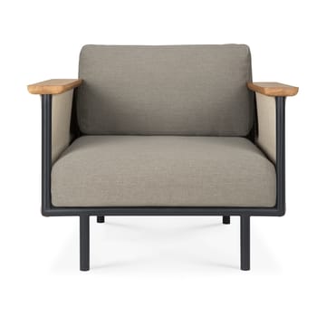 Corbey Outdoor loungestol med dyna - Aluminium black-Silt - Ethnicraft