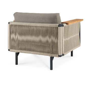 Corbey Outdoor loungestol med dyna - Aluminium black-Silt - Ethnicraft