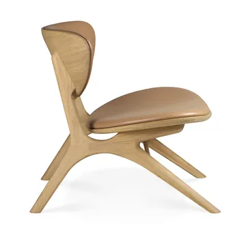 Eye loungefåtölj - Lackerad ek-läder Sienna - Ethnicraft