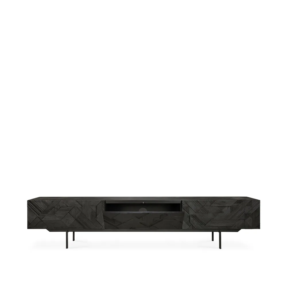 Graphic mediabänk, Black 242 cm Ethnicraft