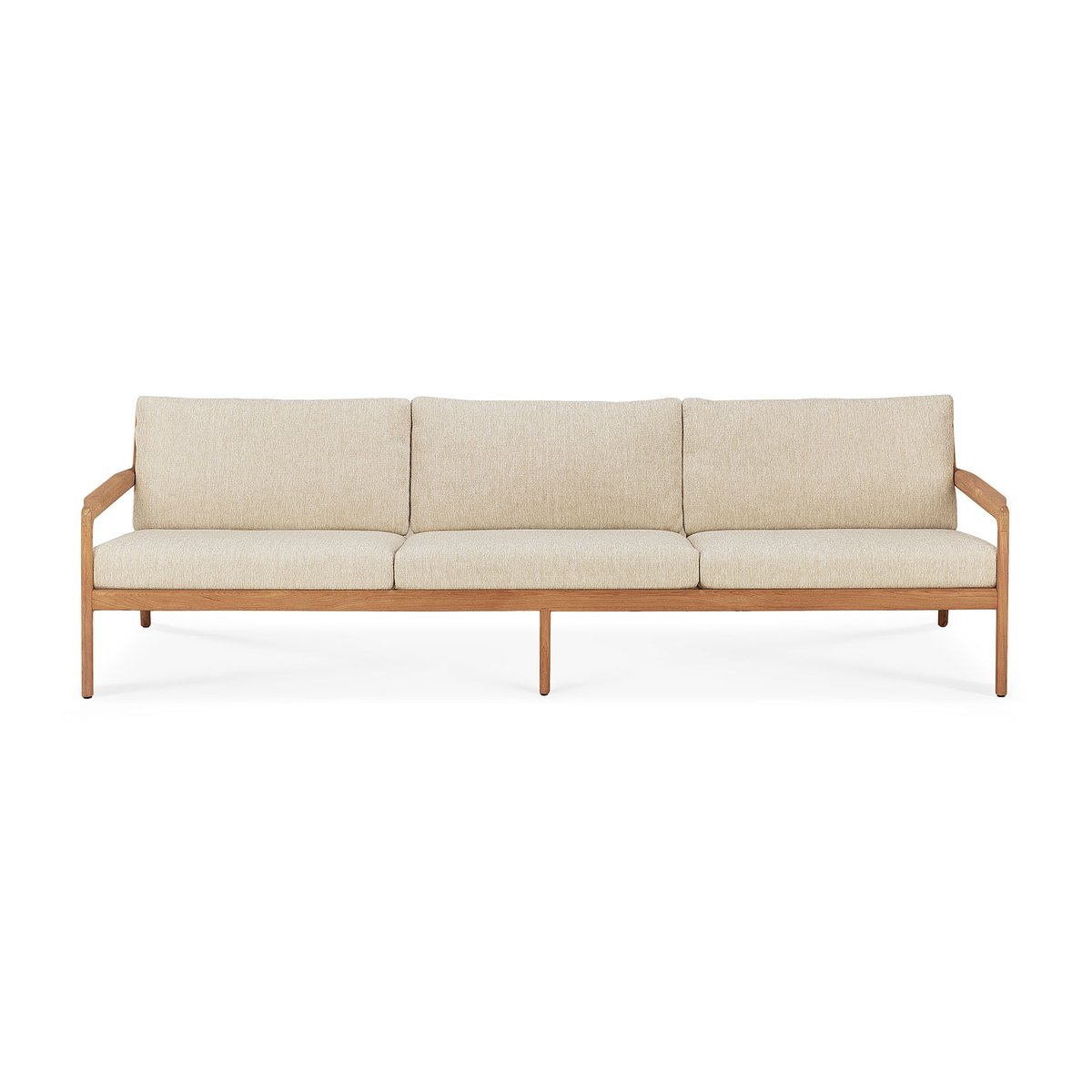 Ethnicraft Jack outdoor 3-sits soffa teak Natural | Skandinavisk Design | Trädgårdssoffor | Beige