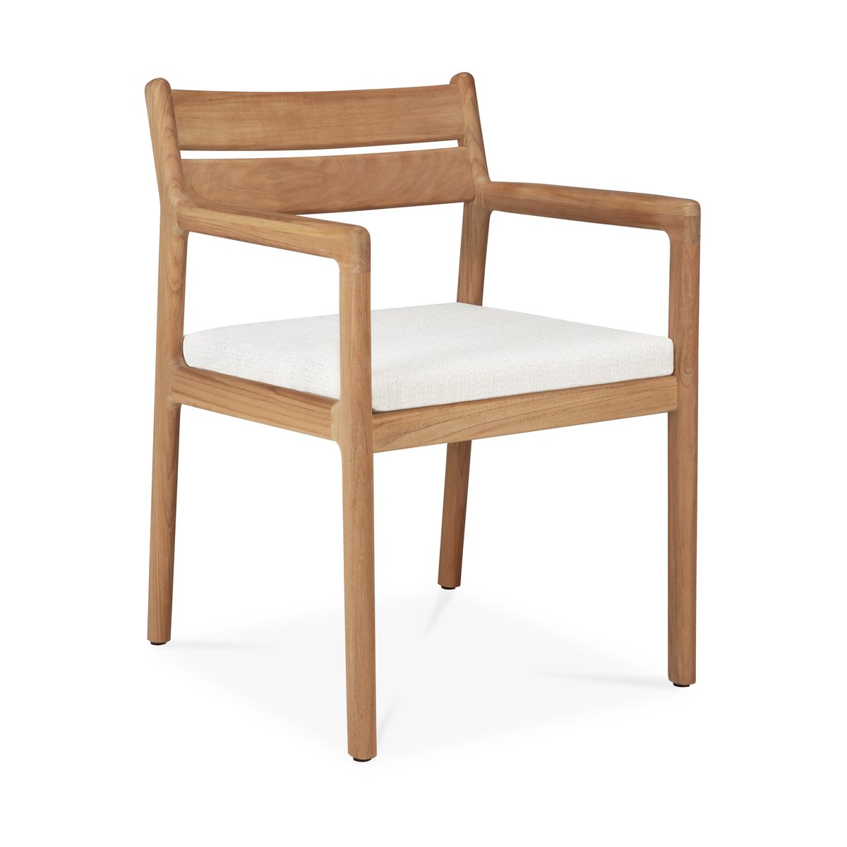 Ethnicraft Jack Outdoor Dining karmstol Off white | Skandinavisk Design | Trädgårdsstolar | Vit