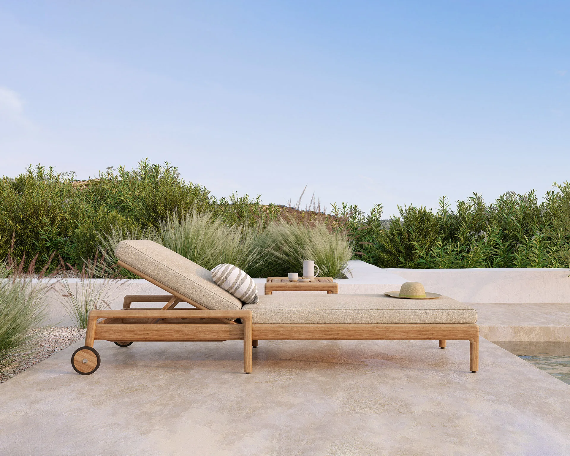 Jack outdoor dyna till solsäng, Natural Ethnicraft