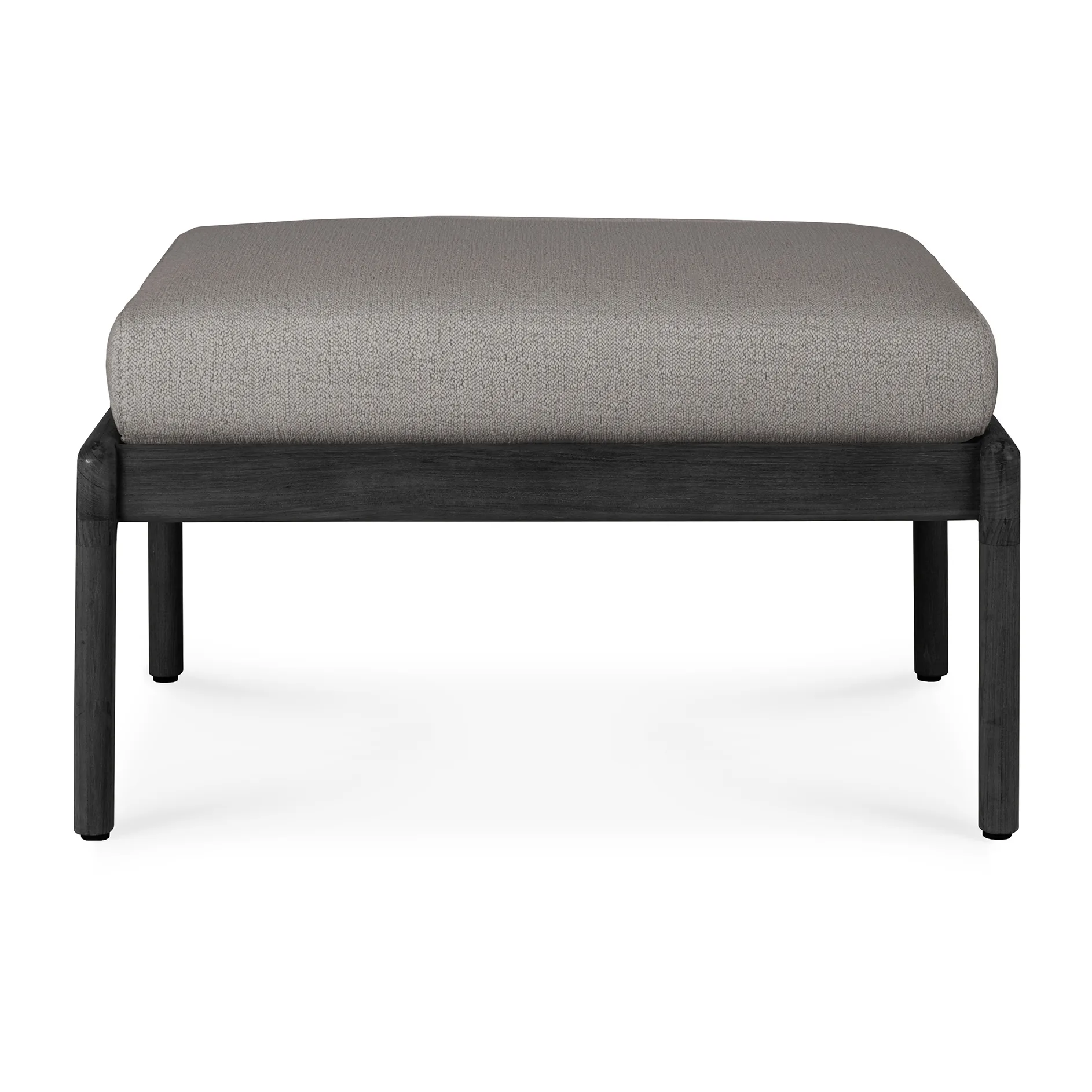 Jack outdoor fotpall svartbetsad teak, Mocha Ethnicraft