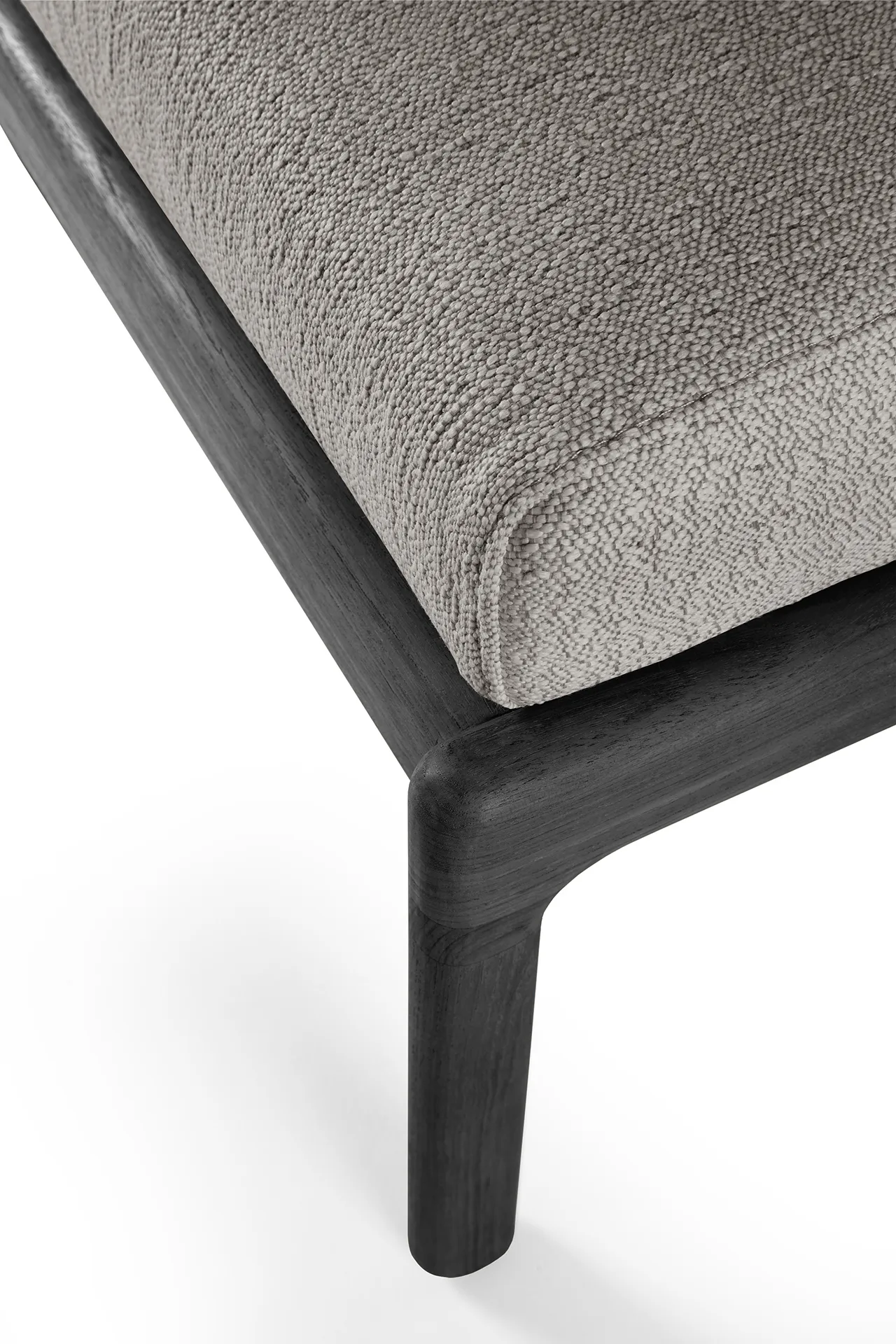 Jack outdoor fotpall svartbetsad teak, Mocha Ethnicraft