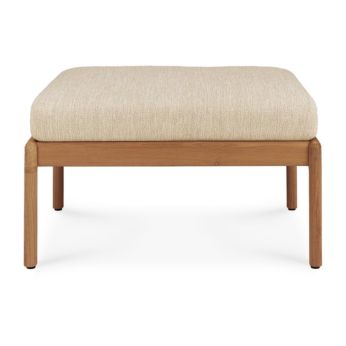 Ethnicraft Jack outdoor fotpall teak Natural | Skandinavisk Design | Sittpuff utomhusbruk | Beige