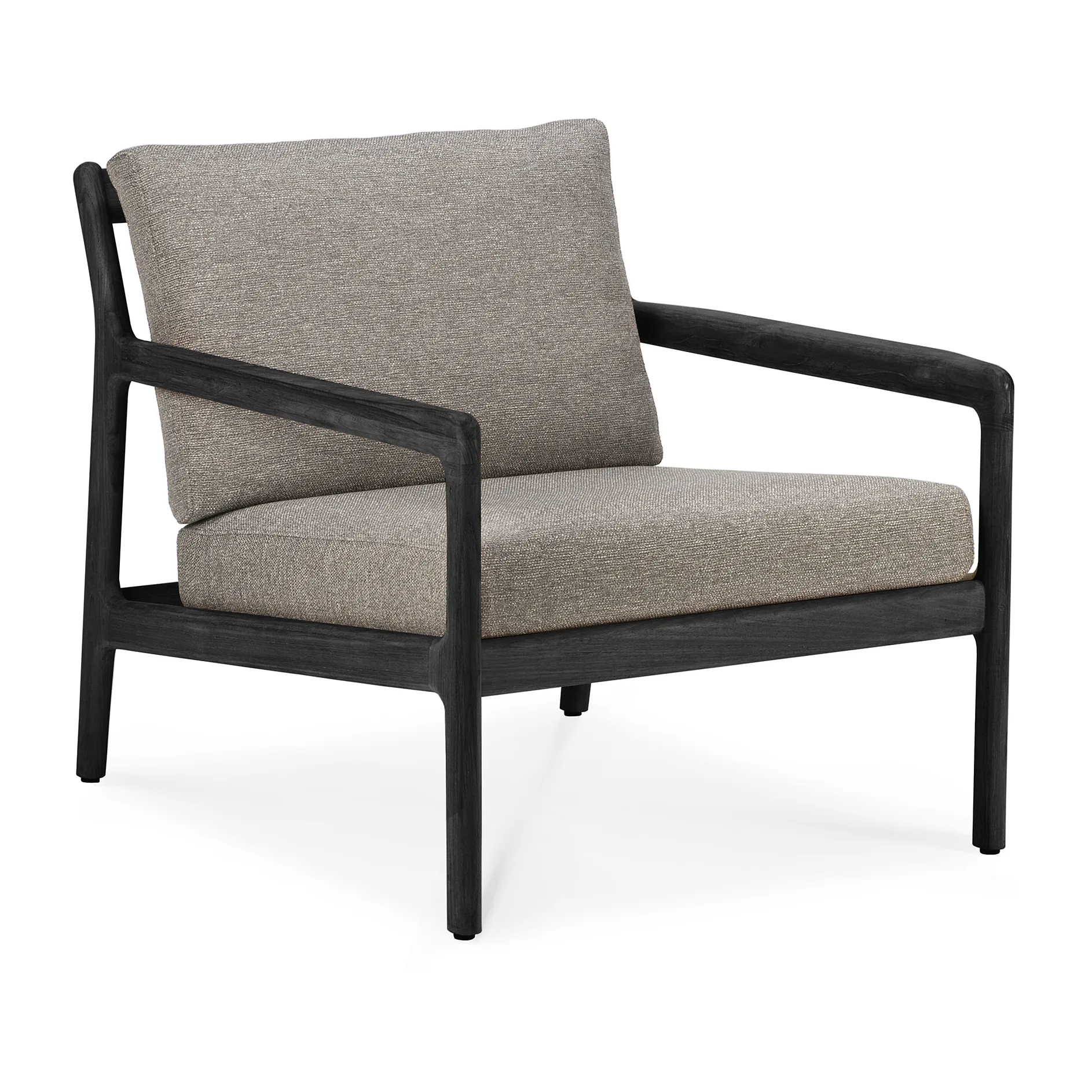 Jack outdoor loungefåtölj svartbetsad teak, Mocha Ethnicraft