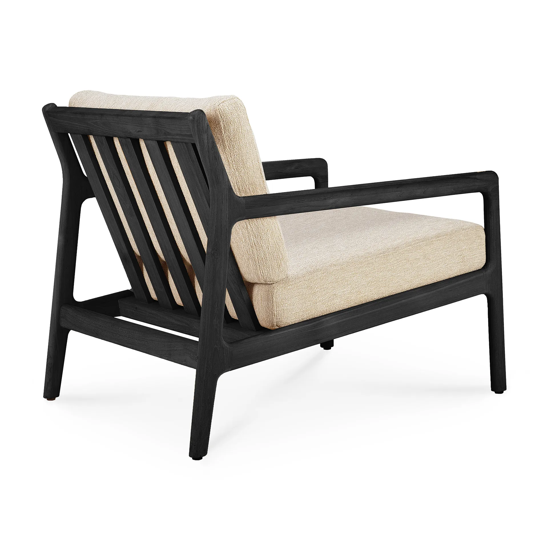 Jack outdoor loungefåtölj svartbetsad teak, Natural Ethnicraft