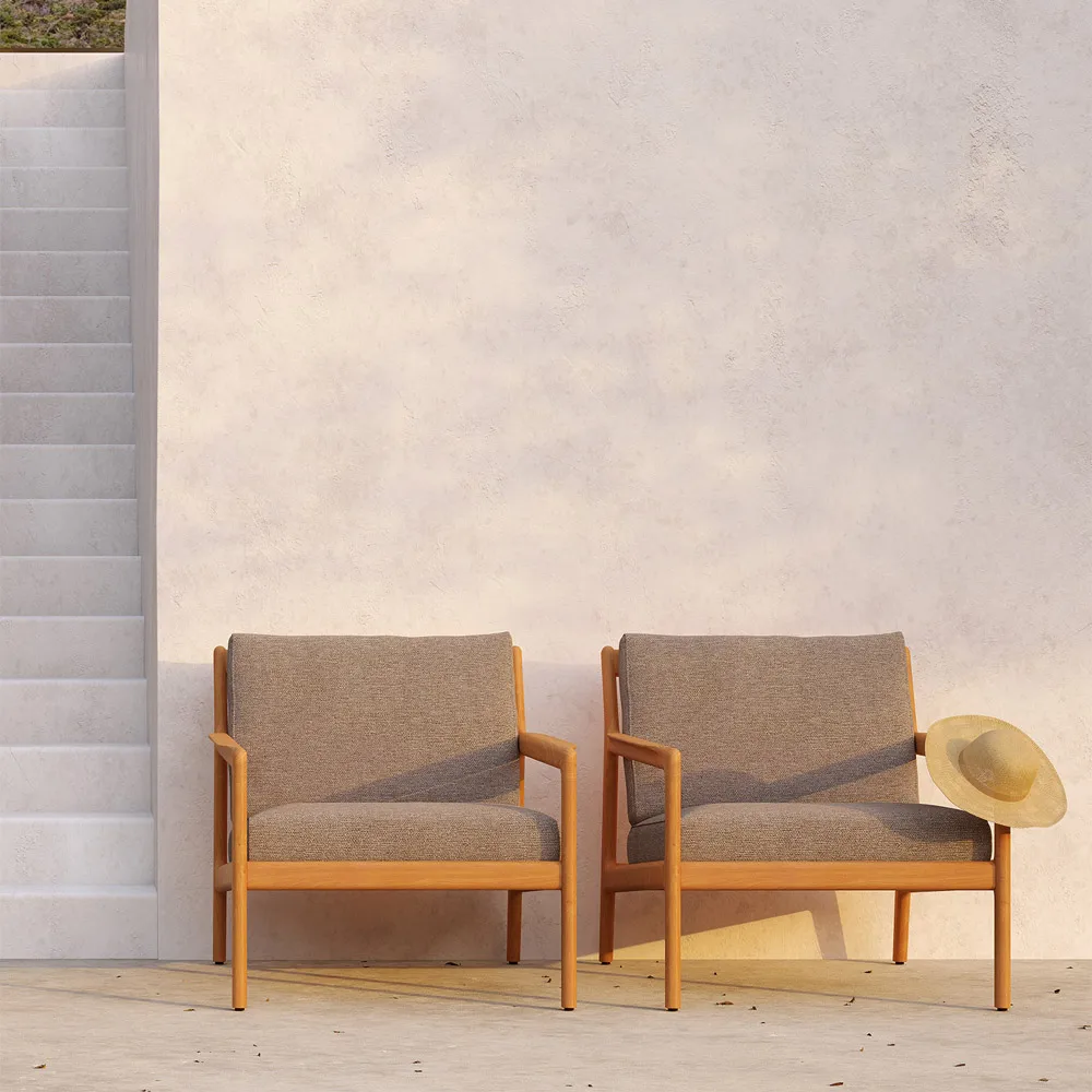 Jack outdoor loungefåtölj teak, Mocha Ethnicraft