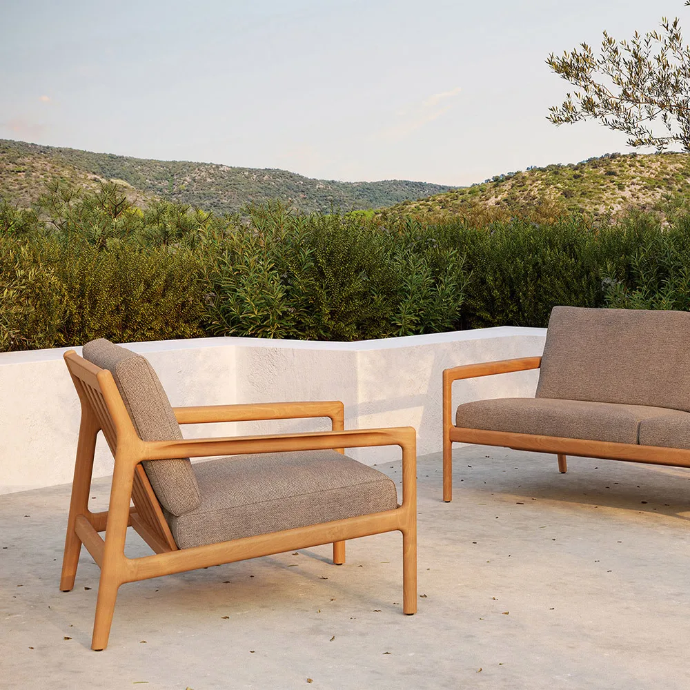 Jack outdoor loungefåtölj teak, Mocha Ethnicraft