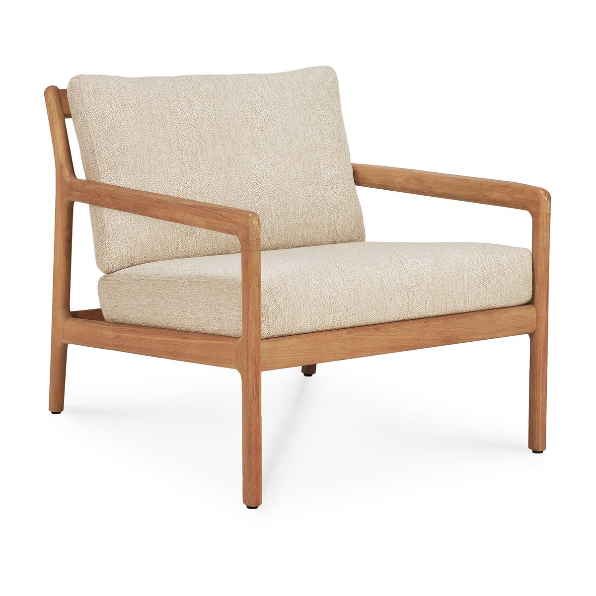 Ethnicraft Jack outdoor loungefåtölj teak Natural | Skandinavisk Design | Trädgårdsstolar | Beige