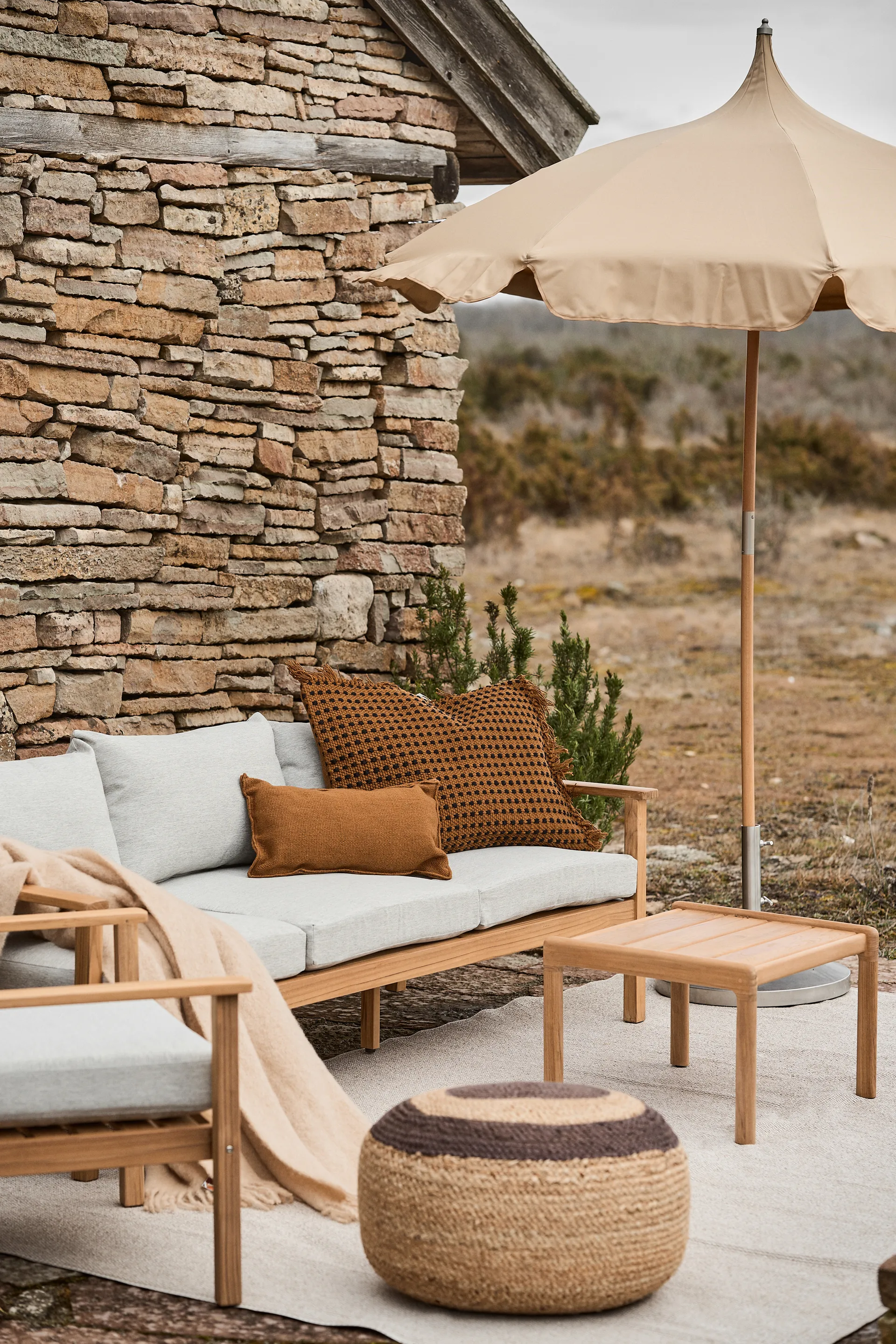 Jack outdoor sidobord teak, 54x54 cm Ethnicraft