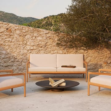 Jack outdoor soffa 2-sits teak - offwhite, teakstativ - Ethnicraft