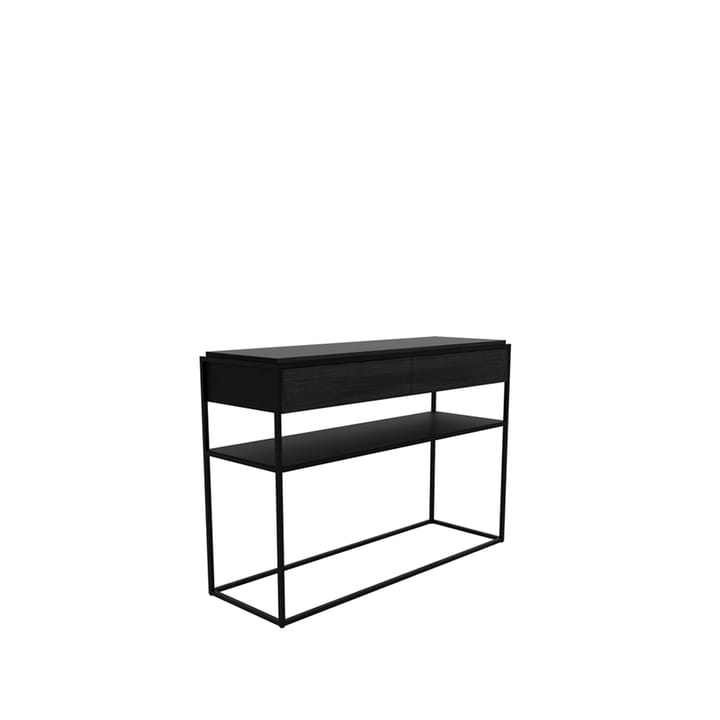 Monolit konsolbord 122x40 cm, Oak black-Black Ethnicraft