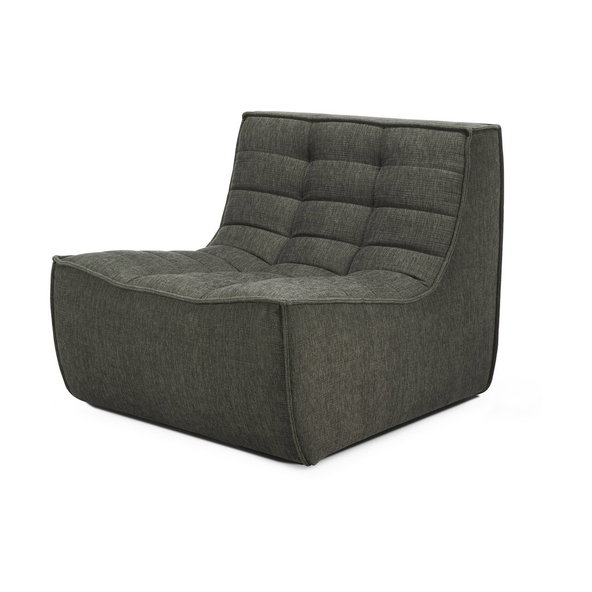 Ethnicraft N701 fåtölj Moss Eco fabric | Skandinavisk Design | Fåtöljer & Fotpallar | Grön
