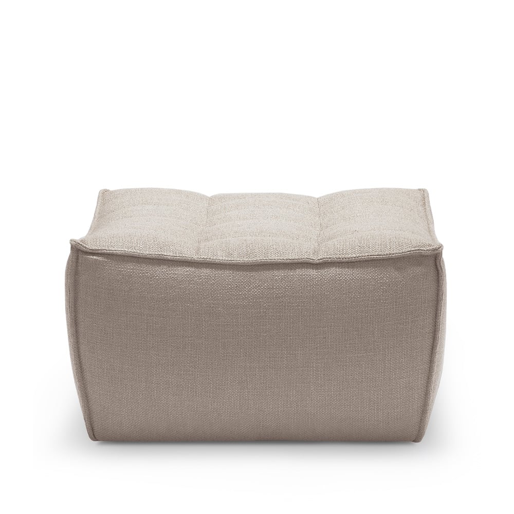 Ethnicraft N701 fotpall 70x70 cm Beige | Skandinavisk Design | Fåtöljer & Fotpallar | Beige