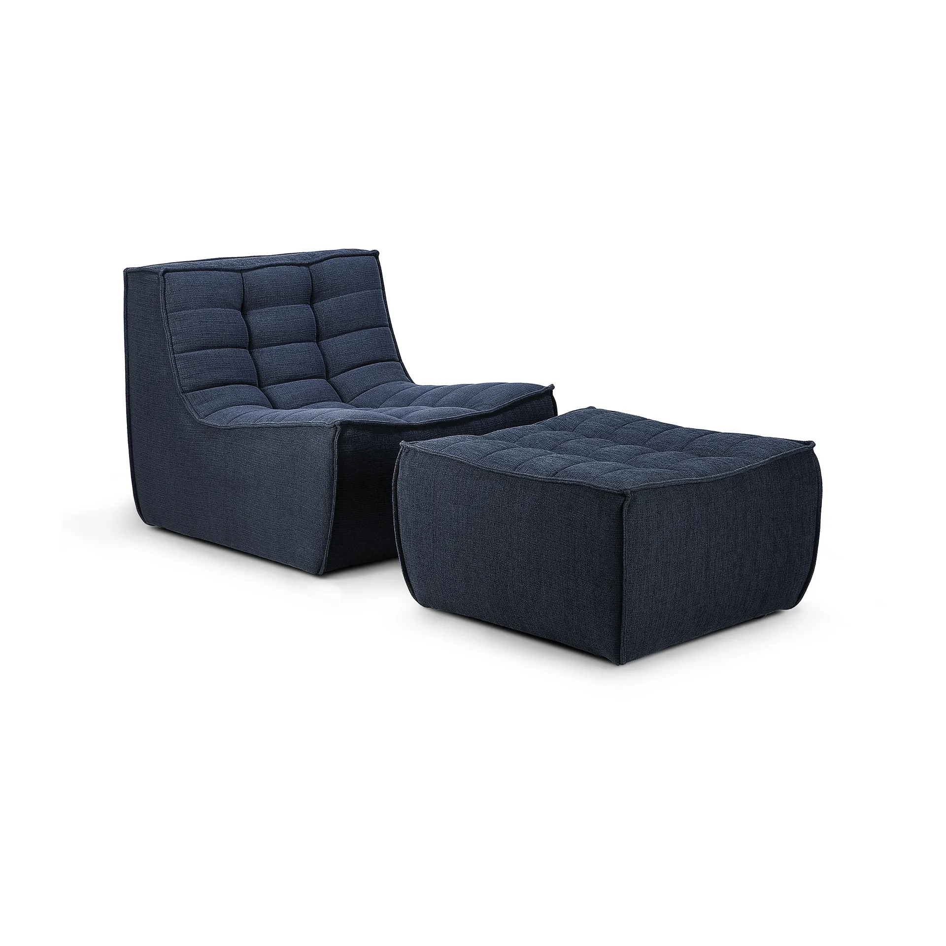 N701 fotpall 70x70 cm, Graphite Eco Ethnicraft